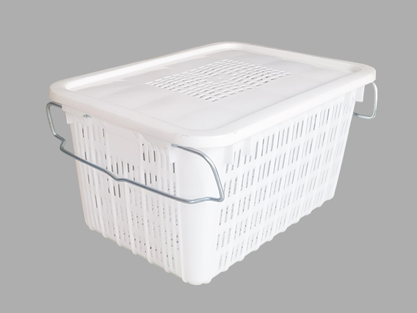 YL-710-380周轉(zhuǎn)籮帶鐵把手帶蓋(封口款)